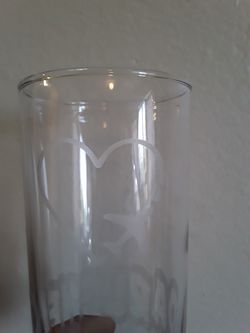 Engraved glass 15oz