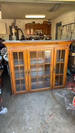 Oak hutch