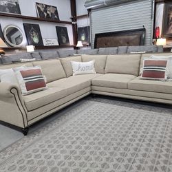 Bernhardt Luxury Sectional Couch | Designer Quality | Same-Day Delivery