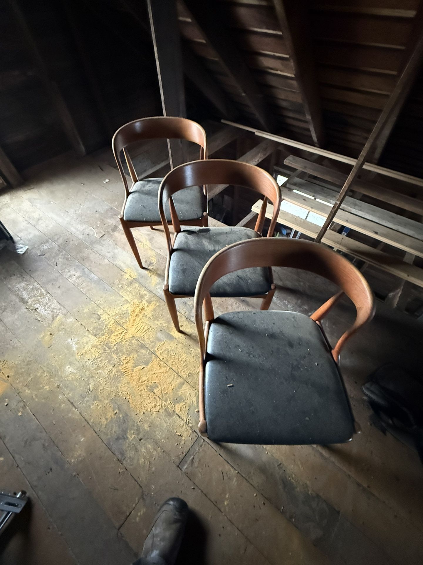 Danish Teak Mid Century Modern Chairs