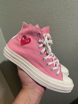 Converse X Comme Des Garcons Chuck 70 Hi sneakers Very Rare “,Size 7.5  men’s,Women’s Size 9