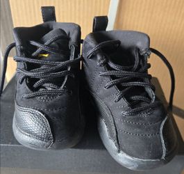 Air Jordan 12 Toddler Sneakers Black