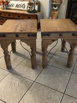 Rustic end tables