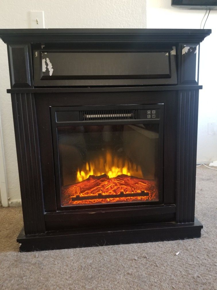 Fireplace Electric Fire Fake Fire Flicker Realistic Furniture Shelf Drawer  Space for Sale in Oak Glen, CA - OfferUp