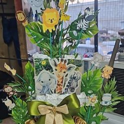 Diaper Cake, Baby Safari Theme.