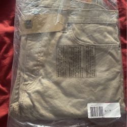 Levi’s Pants 502 Tapers Stretch  Tan Size 38 X 30 