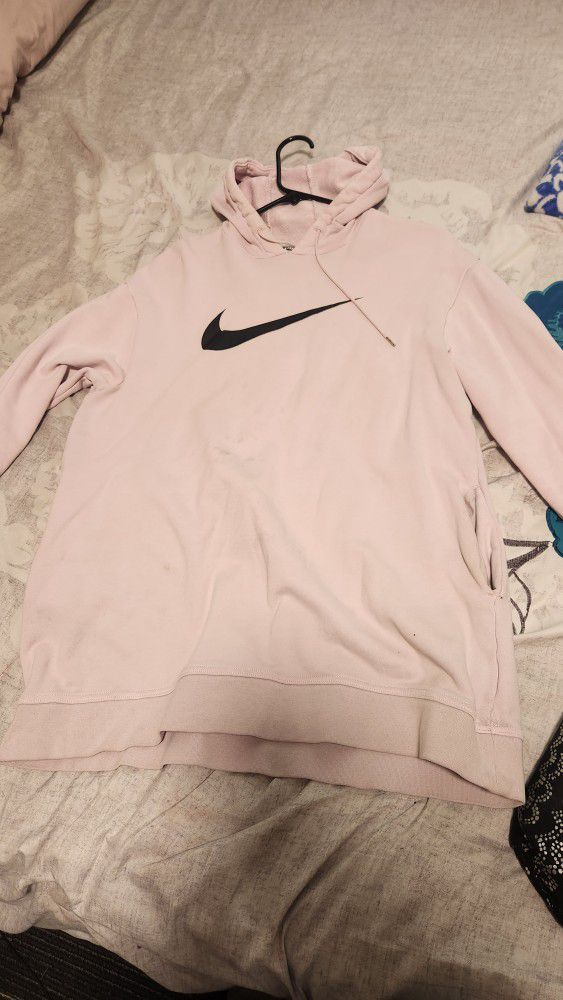 Womens Oversized Pink Nike Hoodie, Small