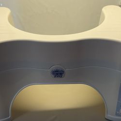 Toilet Stool - Adjustable 2.0, Convertible to 7" or 9" Height with Removable Topper for Adults and Kids White