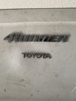 Toyota 4Runner Sticky Sign