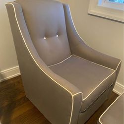 Buy Buy Baby Little Castle Grey Swivel Glider & Ottoman 