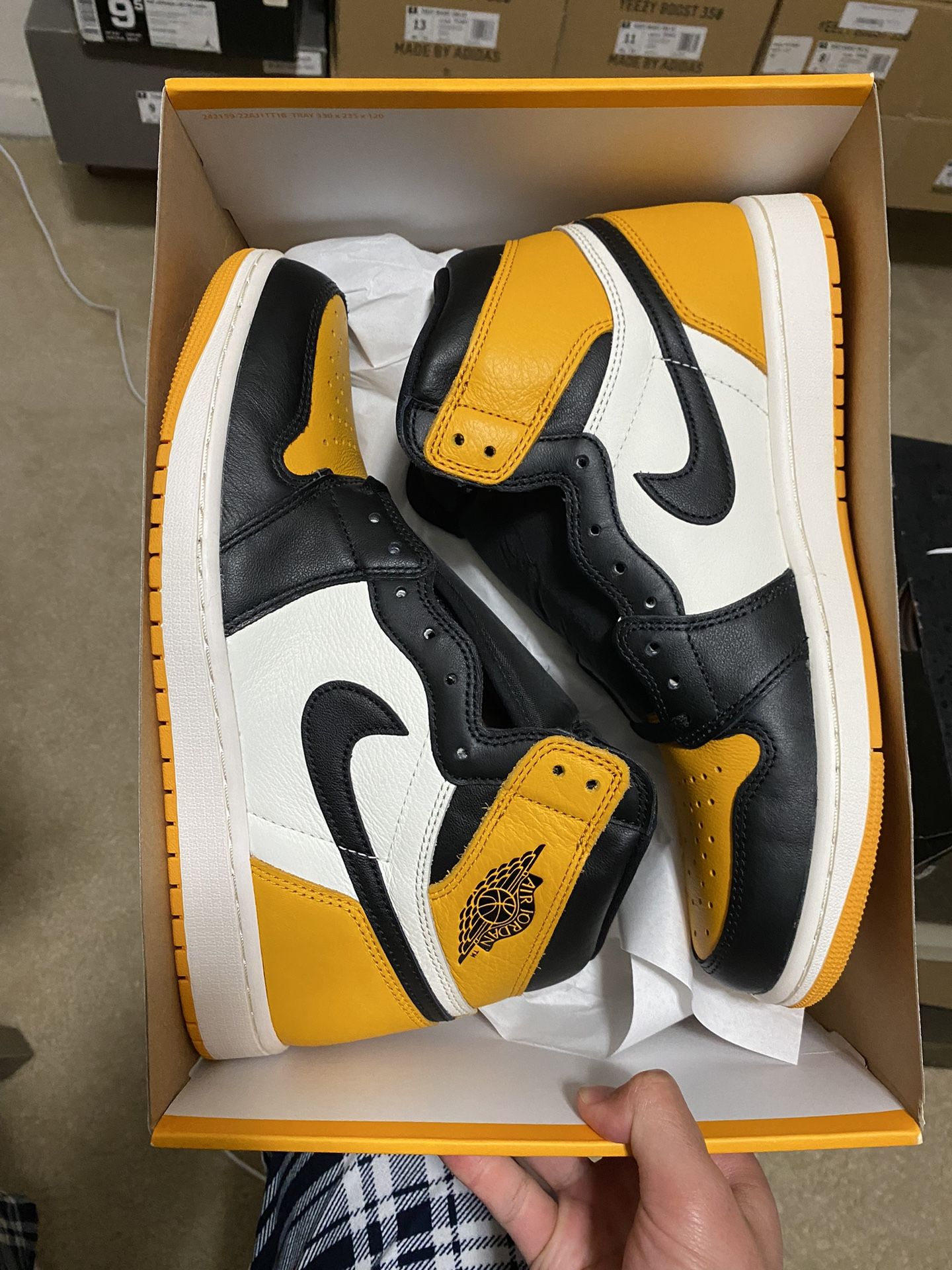 Size 10.5 or 11.5 - Air Jordan 1 Retro OG High Yellow Toe Taxi