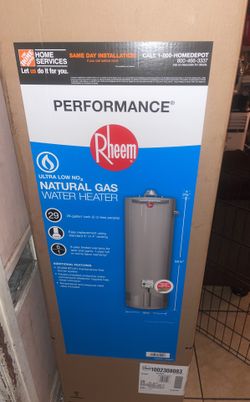 Rheem 29 Gallon 6 Year Warranty $400