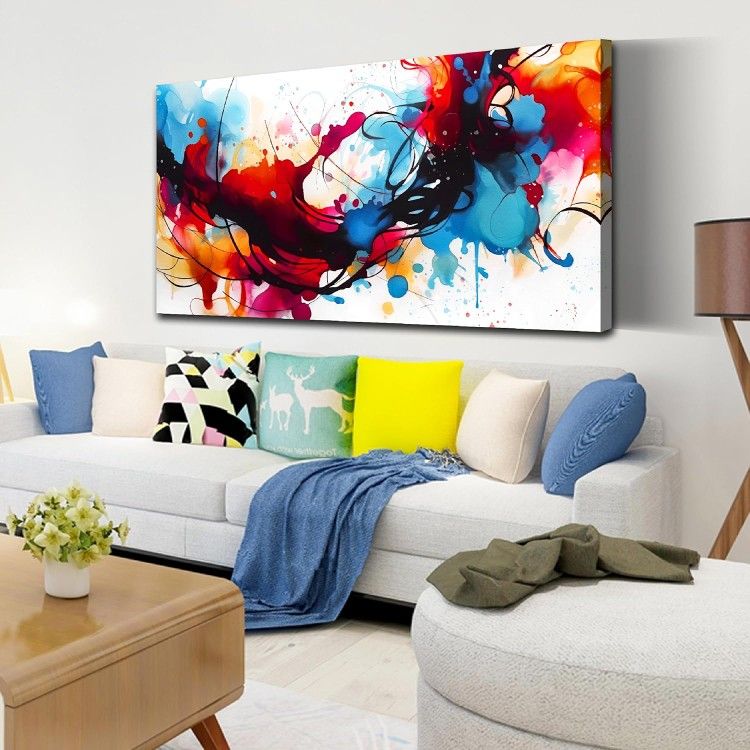 Abstract Colorful Canvas Art