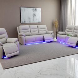 New Power Reclining 3-Pc Set — Sofa • Loveseat • Chair