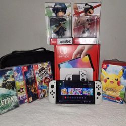 White Nintendo switch Oled-64gb in Original box