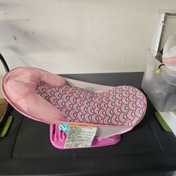 Summer Deluxe Baby Bather Folding Bath Sling Pink