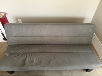 Gray Futon Sofa Bed Convertible Couch