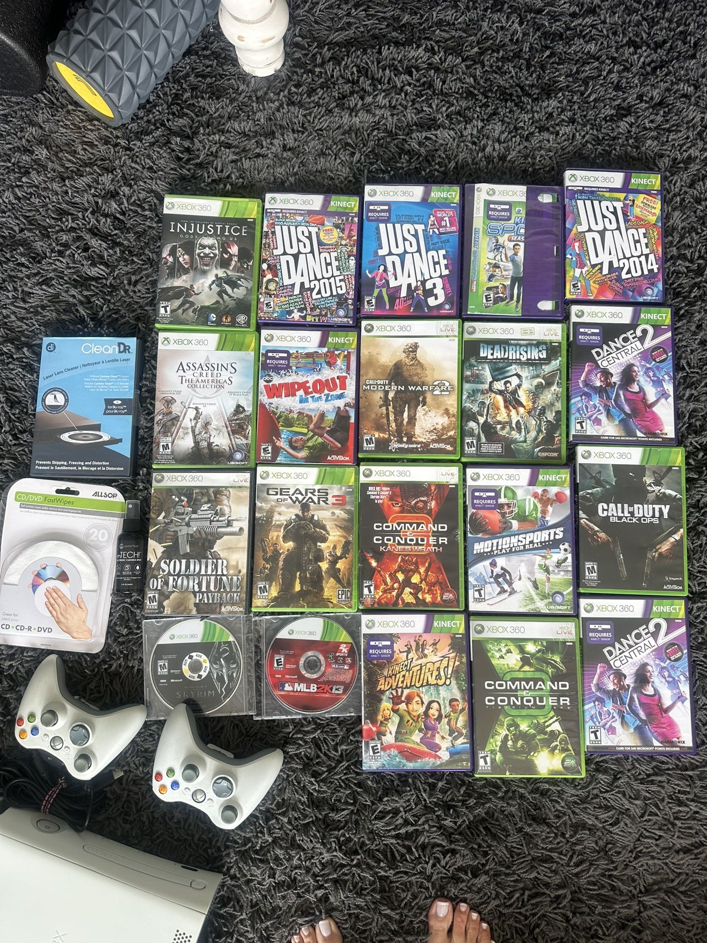 Xbox 360 And All Games Including Connect