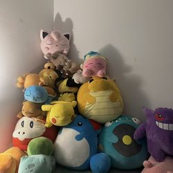 Pokemon Squishmellow And Sleeping Pokemon Lot