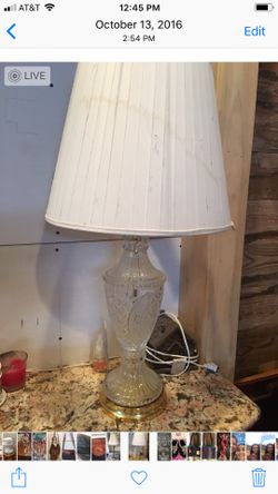 Crystal vintage lamp