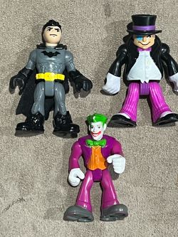DC Comics Batman, Joker, Penguin imaginext Figures
