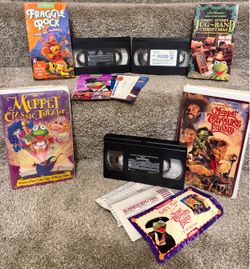 4x Muppets & Fraggle Rock VHS Movie Bundle