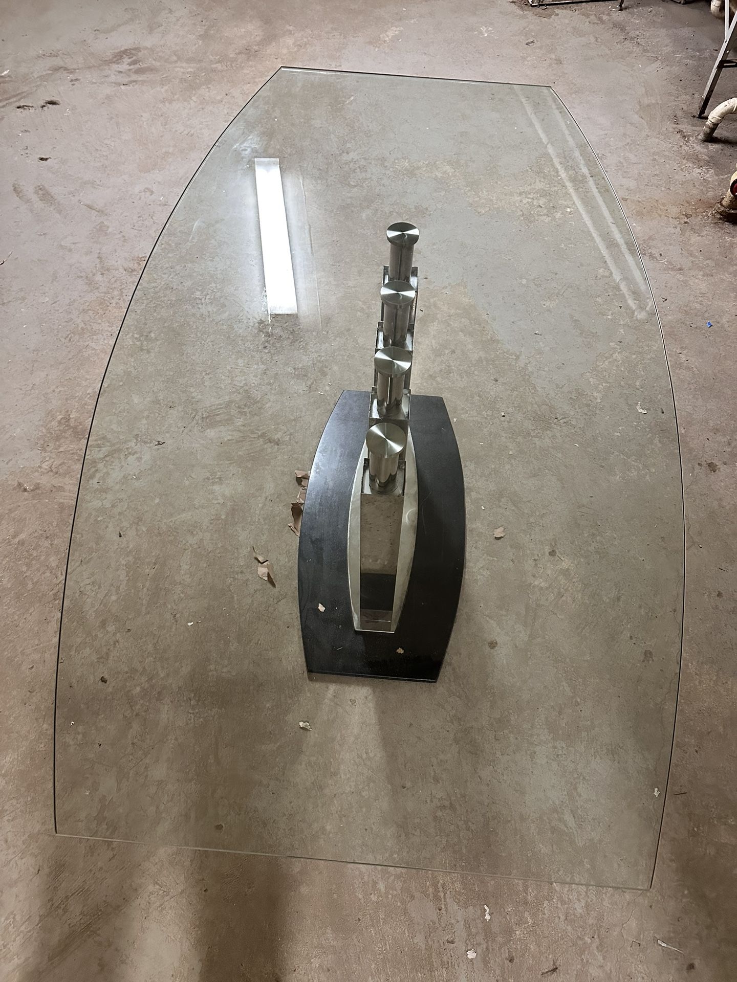 Large Solid Glass Table