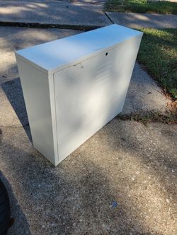 Metal 2 Door Supplies Cabinet, Wall Mount 