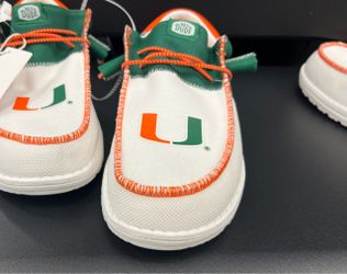 Hey Dude University of Miami Slip-On Shoes Size 9 and 11