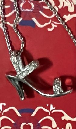 14k white gold pendant