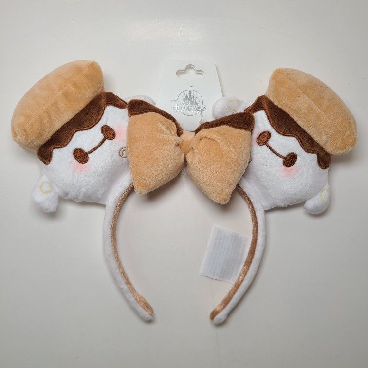 2024 Disney Parks Baymax Smores Munchlings Plush Minnie Ear Headband Big Hero 6