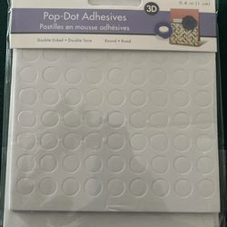 3D Pop Dots round Dual-Adhesive Foam Mount, 0.4 In , 162 pc, 2 Sheets