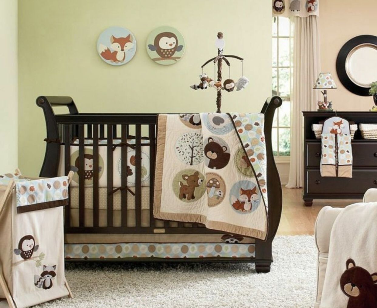 Carter's Forest Friends Baby Crib Bedding Set Brand New