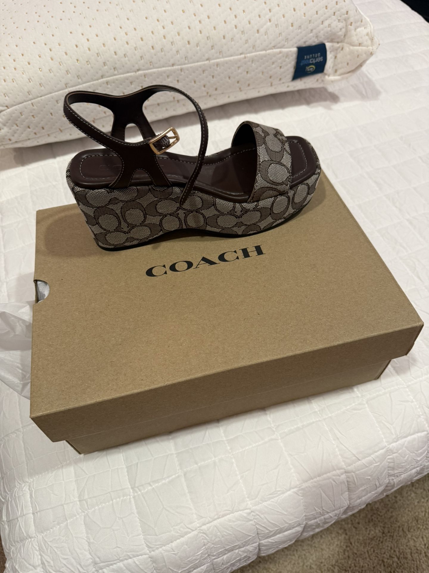 coach sandals brand new never used size 6 