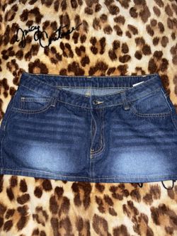 Denim Mini Skirt