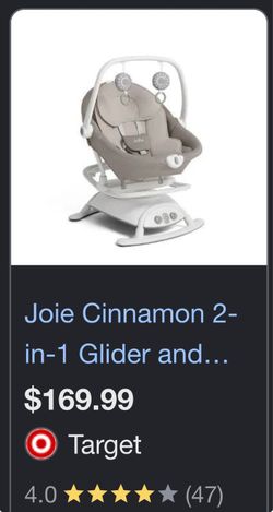 Joie Cinnamon 2-in-1 Baby Glider