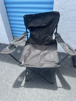 Black Folding Camping Chair