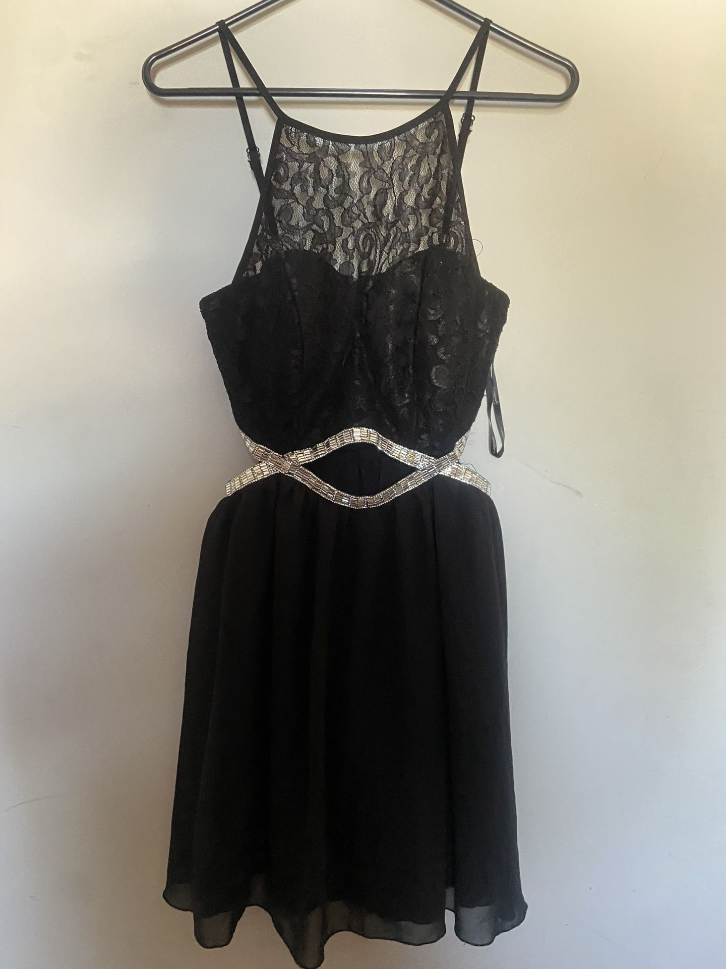 Black Diamond Sparkly Puffy Dress