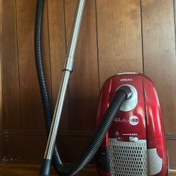 Atrix Turbo Red HEPA Canister Lightweight Vacuum EXCELLENT HIGH SUCTION