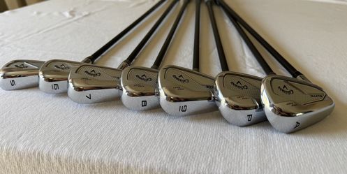 Callaway Iron Set 5-PW, AW, Elyte Max Fast, Graphite Light Mitsubishi Vanquish R2, Left Handed