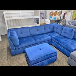 New Sectional + Ottoman 