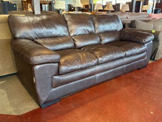 Dark Cocoa Sofa w/ Extra Lumbar