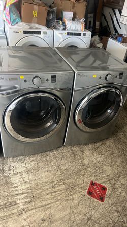 Whirlpool duet steam washer and gas dryer