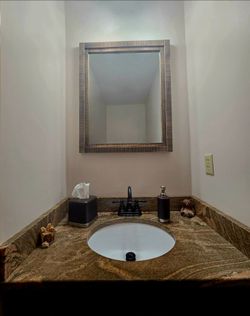 Mirror For Bathroom, 32-inch x 26-inch, Rustic