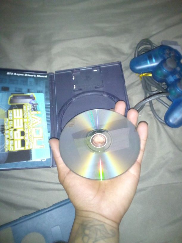 Ps2 Controller And Game New 
