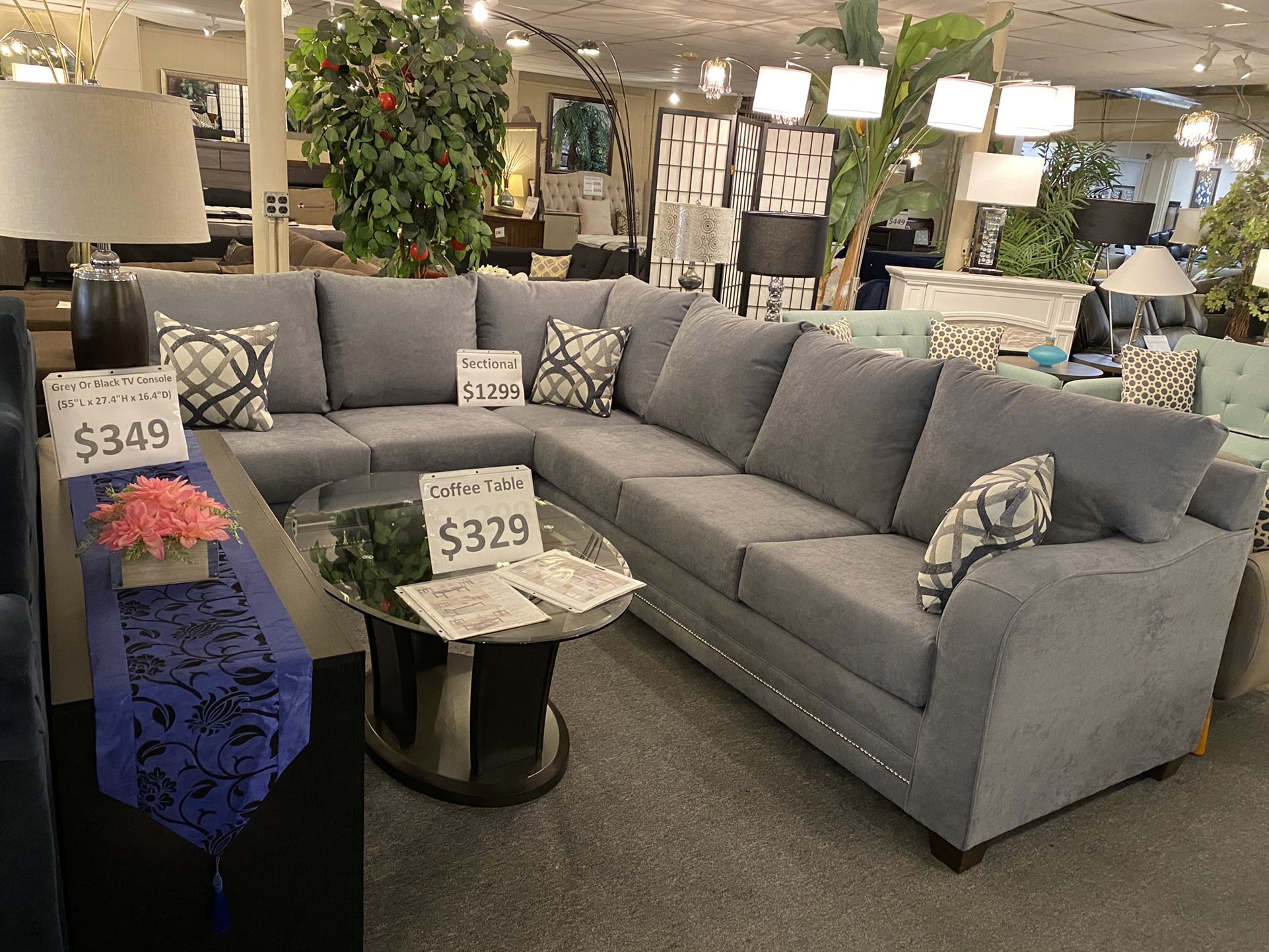 Brand New Gray Sectional