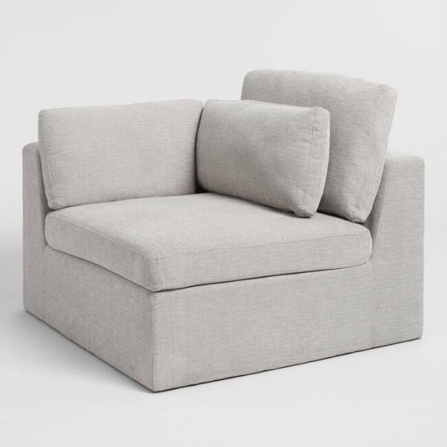 4X Modular Sofa Chair Light Grey
