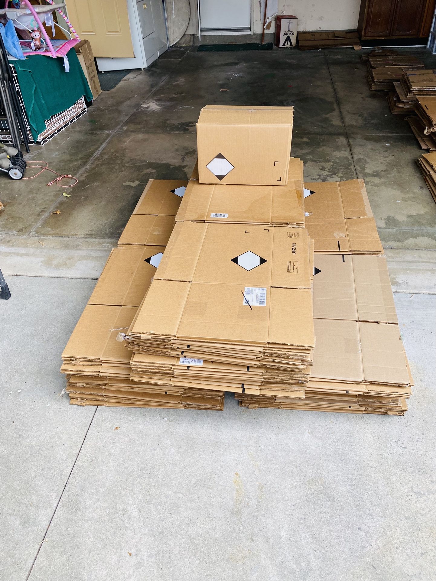 Moving boxes.   ( $ .35 EA).  See description.