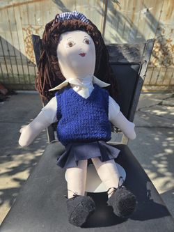 School Girl Doll With Stand 