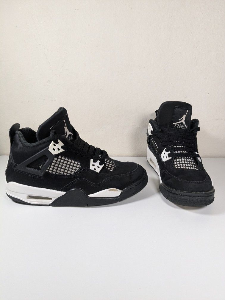 Nike Air Jordan 4 Retro White Thunder GS Size 5.5Y/ W 7 FQ8213-001